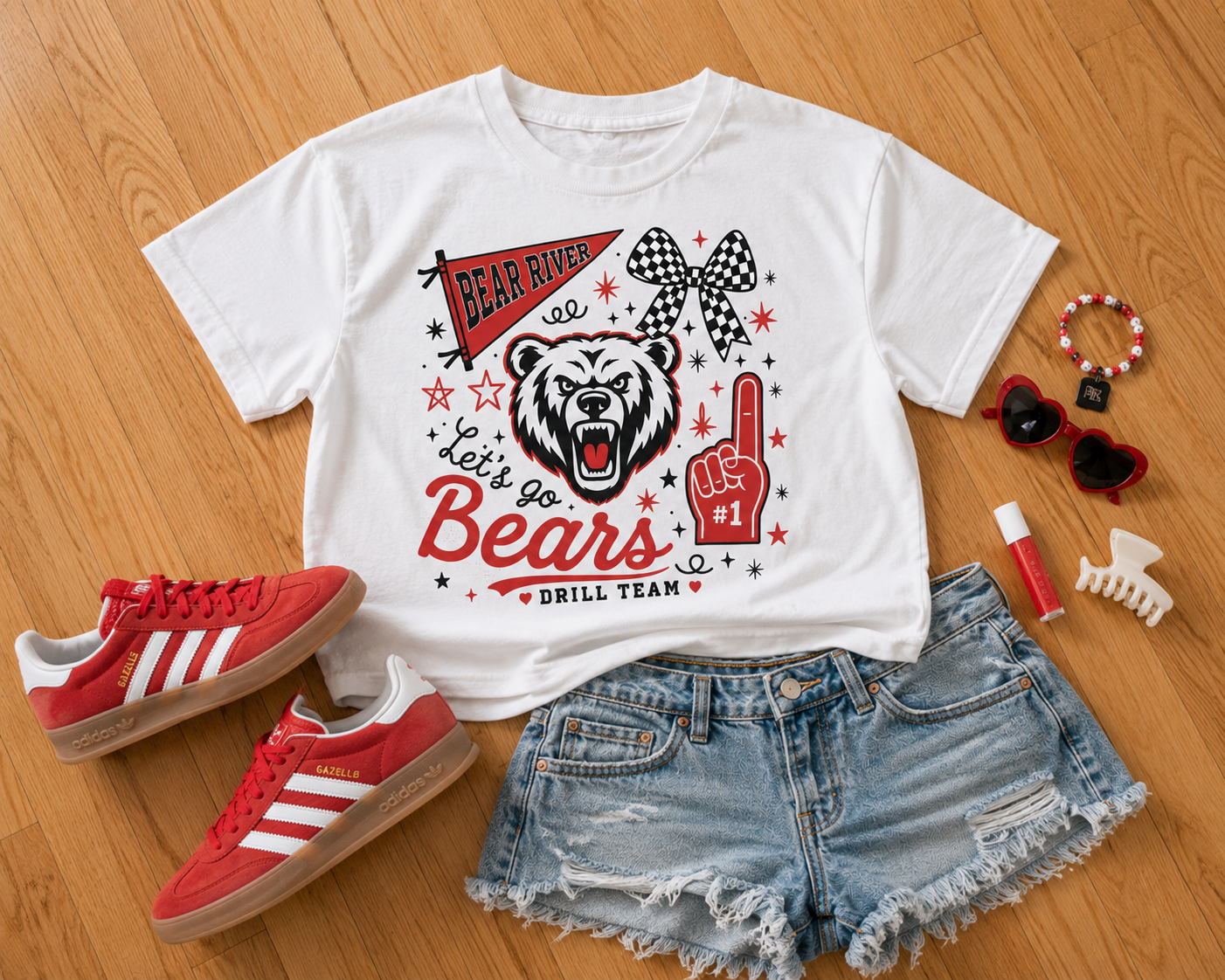 Let's Go Bears Boxy Cropped Tee