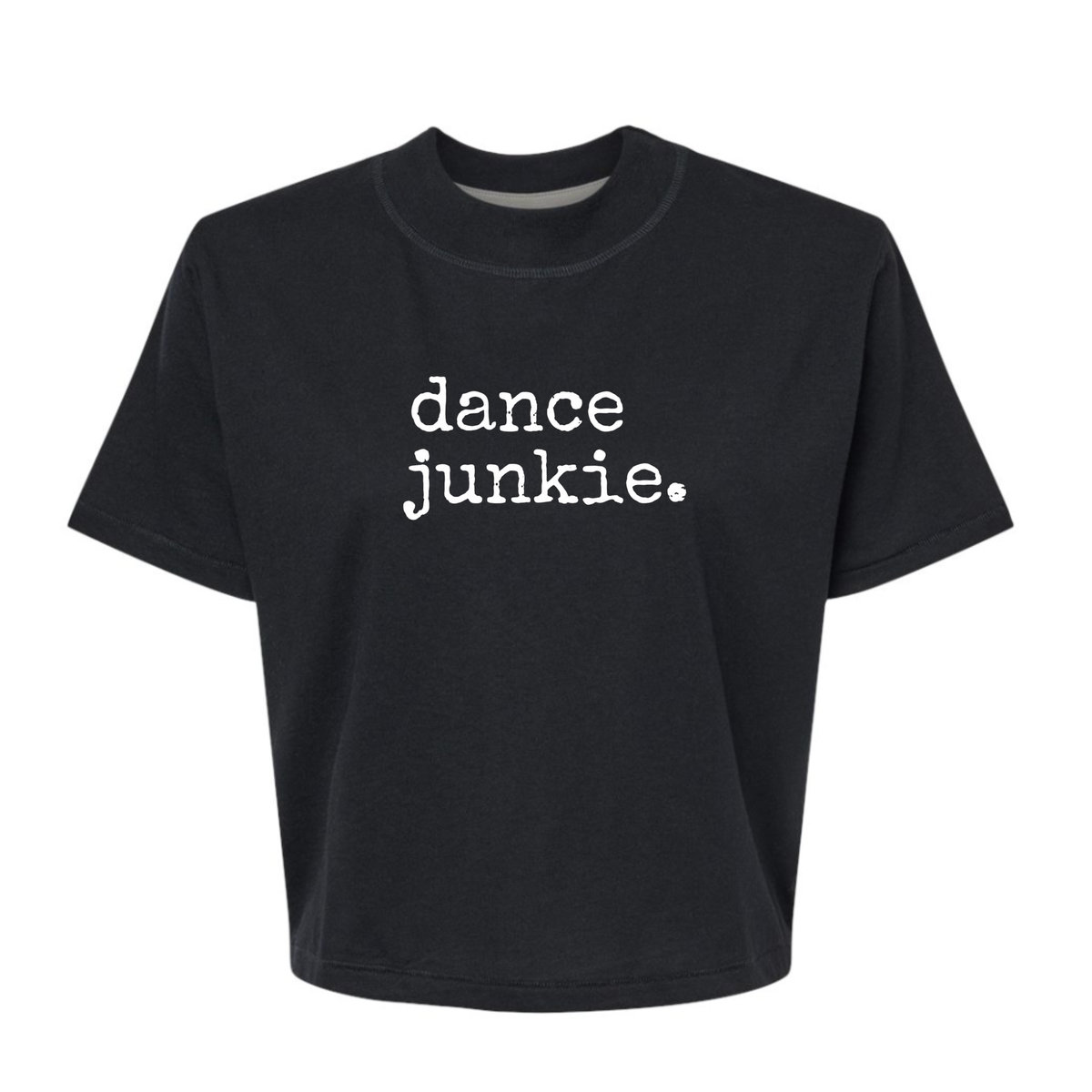 Dance Junkie Boxy Cropped Tee