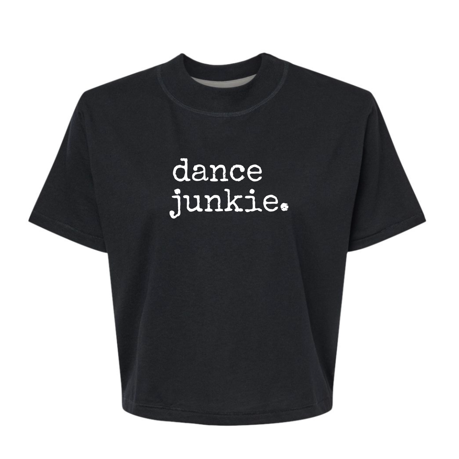 Dance Junkie Boxy Cropped Tee